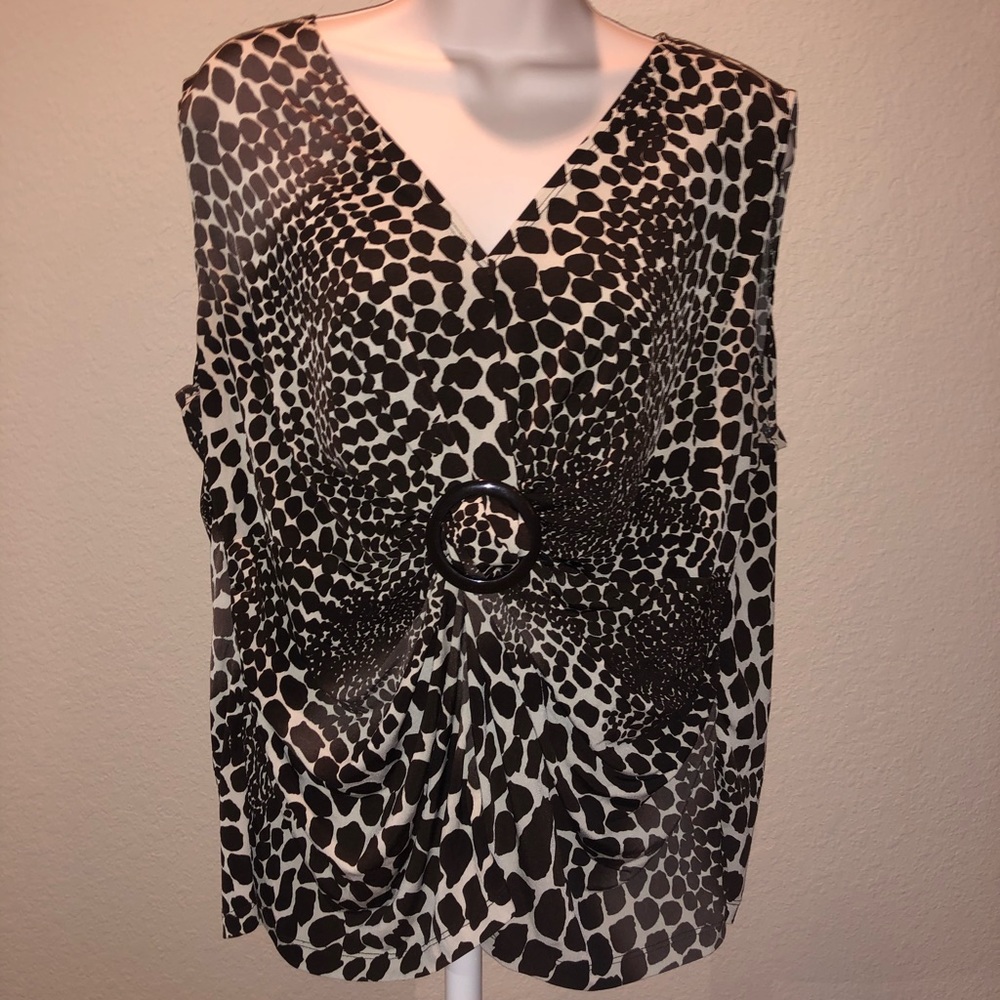 CATO - Dressy Animal Print Tank Top